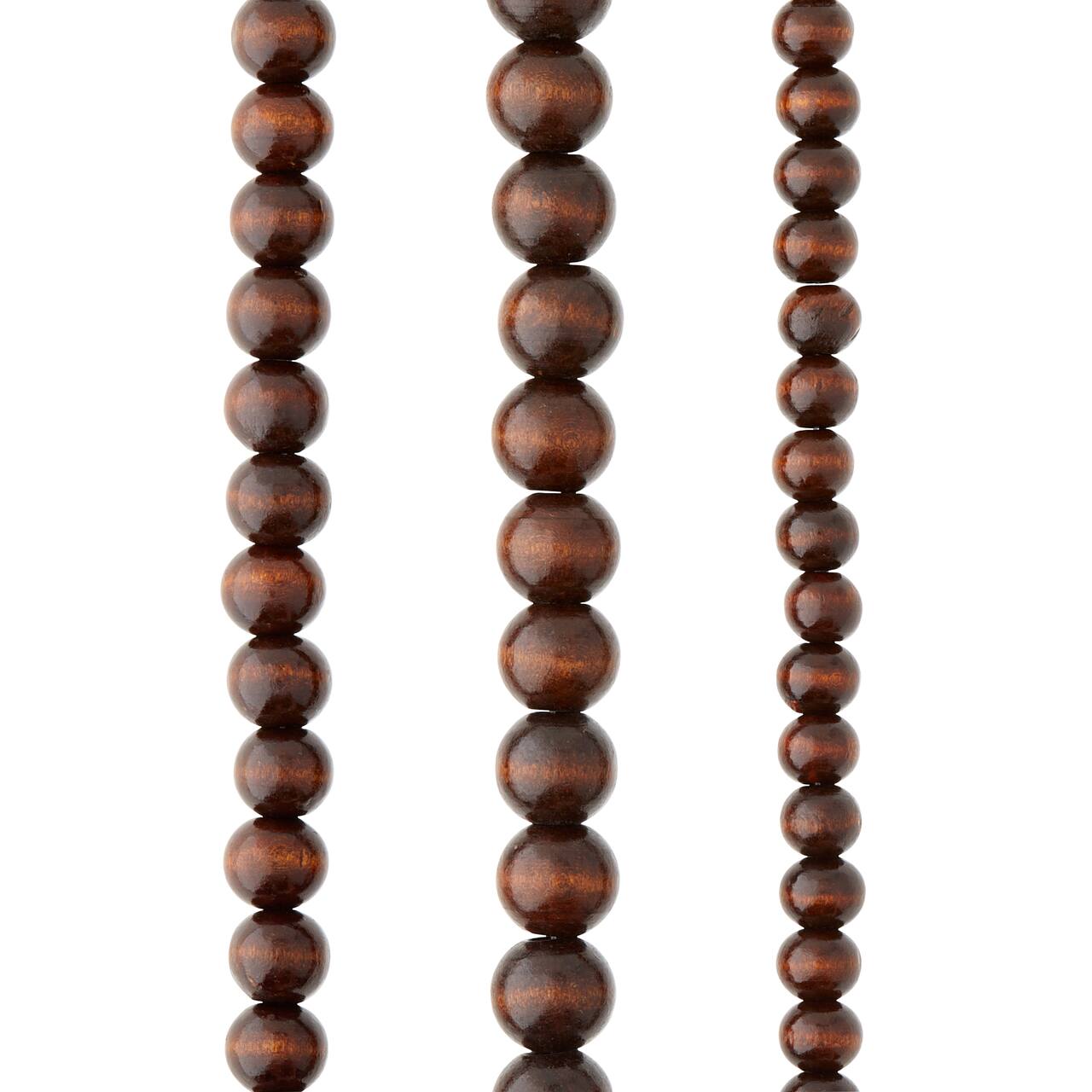12 Pack: Brown Wood Round Beads by Bead Landing™